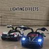 1/24 Scale Huayra Diecast Car Model Toy, Pull Back Toy Vehicle with Sound and Light for Kids Toddler Boys Girls Gift Collection