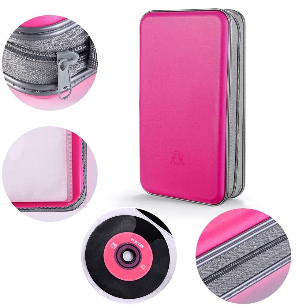 Storage CD Case Holder Portable CD Case Wallet Disc Cases Storage Binder DVD Bag  CD/DVD Album