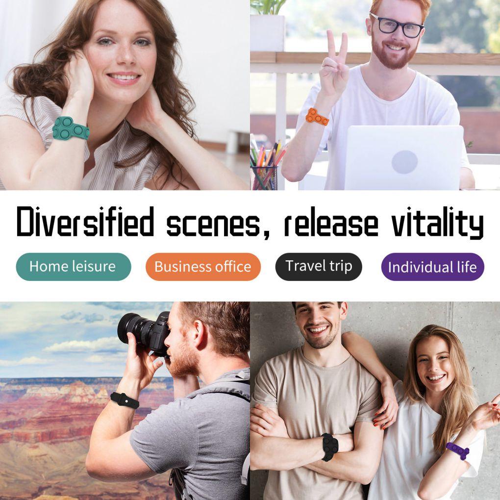 Bubble Bracelet Adjustable Push Wristband Silicone Stress Bubble Bracelet Relief Bracelet