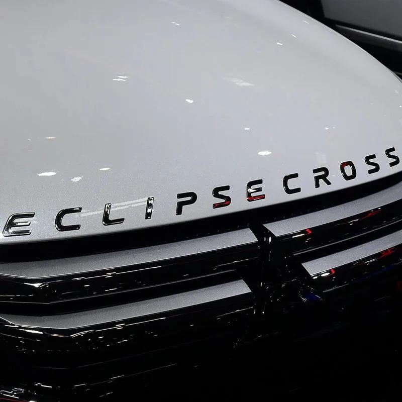 Kydf2 ABS Auto Voor Motorkap Sticker Embleem Decoratief Badge voor Mitsubishi ECLIPSE CROSS Logo Voertuig Staart Gemodificeerde Decal Accessoires