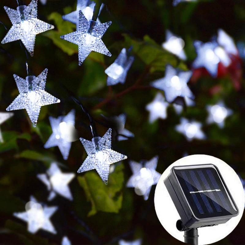 Xiaomi LED Solar Star String Lights Outdoor Waterproof Solar Powered Fairy Lights for Patio Garden Yard Porch Christmas Wedding Decor