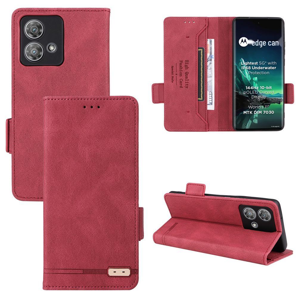 Motorola EDGE40 Neo 5G Flip Leather Protective Case - Unisex European/American Style