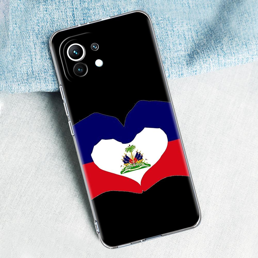 Phone Case For Xiaomi Mi 15 14 13 12 11 Lite 15T 13T 12T Pro Poco X7 X6 X5 Pro 5G X3 NFC F7 F6 F5 Cover Shipping Haiti Flag