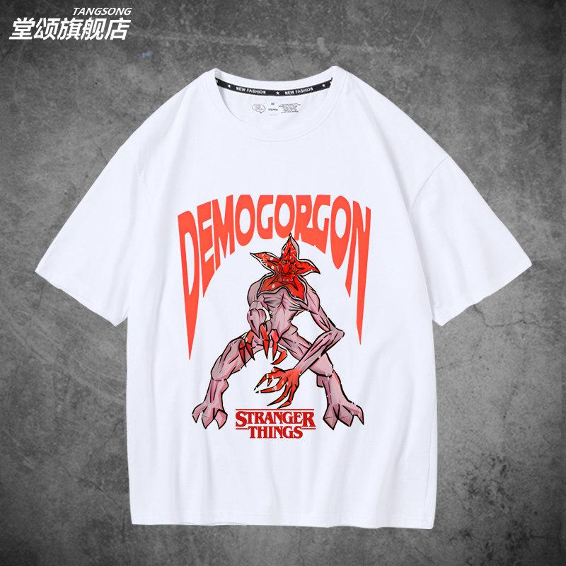 American TV Series Print Cotton Shortsleeved Tshirt for Men and Women Trendy and Fashionable Clothing