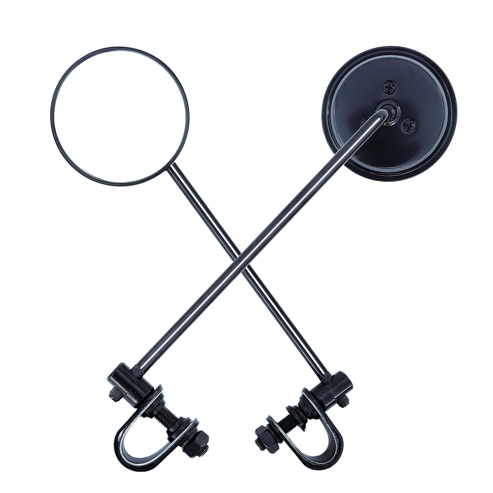 

WTZMOTO Универсальные мини-круглые зеркала для подходит для левого и совместимые с мотоциклами Harley Scooter, рули 22,2 мм/25,4 мм, 3 дюйма (8 см) Диаметр,