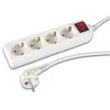 Power Strip - 4 Outlets - Type F - Switch - 3 M Cable