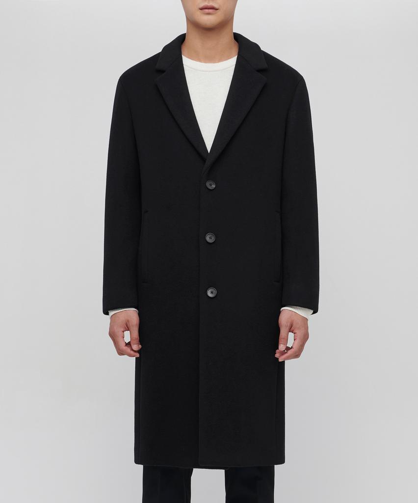 Musinsa Standard Cashmere Blend Oversized Single Coat [Black]