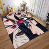 Anime Eye Pattern Carpet Designed Floor Mat, Suitable As a Non-slip Mat for the Living Room or Bedroom Sofa