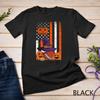 Halloween Football Player Fan Witch Hat Pumpkin US Flag Kids Unisex T-shirt