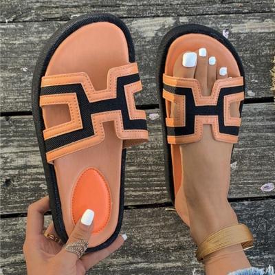 Summer Fashion New Color-Block Casual Slippers