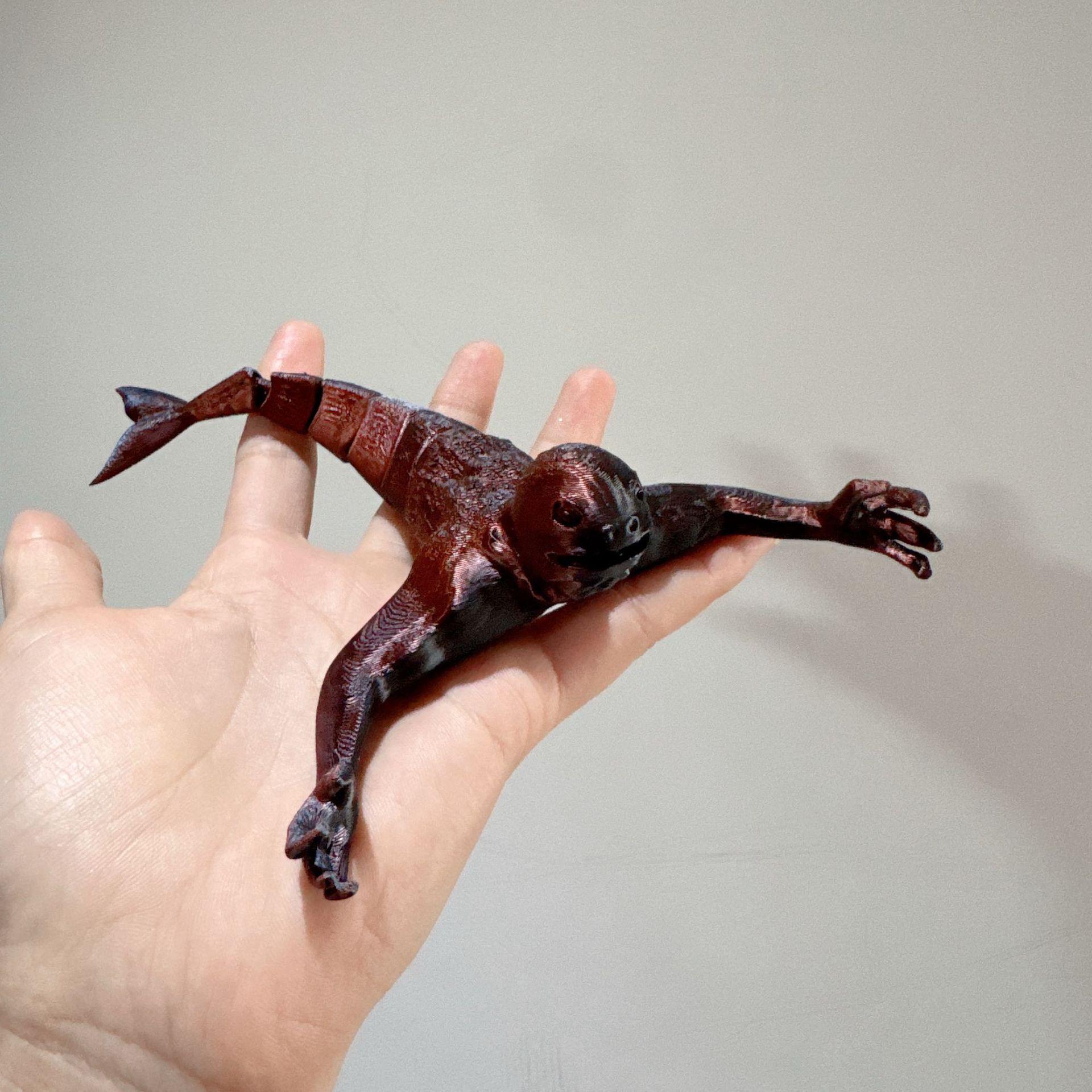 

3D Printed Movable Antarctic Ninggen Deep Sea Creature Toy Figure