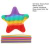 Star Silicone Sensory Activity Board Double Sided Stress Relief Sensory Board with Strings Boys Girls Silent Fidget Toy Party Favors