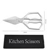 Multi-Function Stainless Steel Kitchen Scissor Heavy-Duty Cutting Kitchen Shears Meat Grilling Food Chicken Bone Scissors