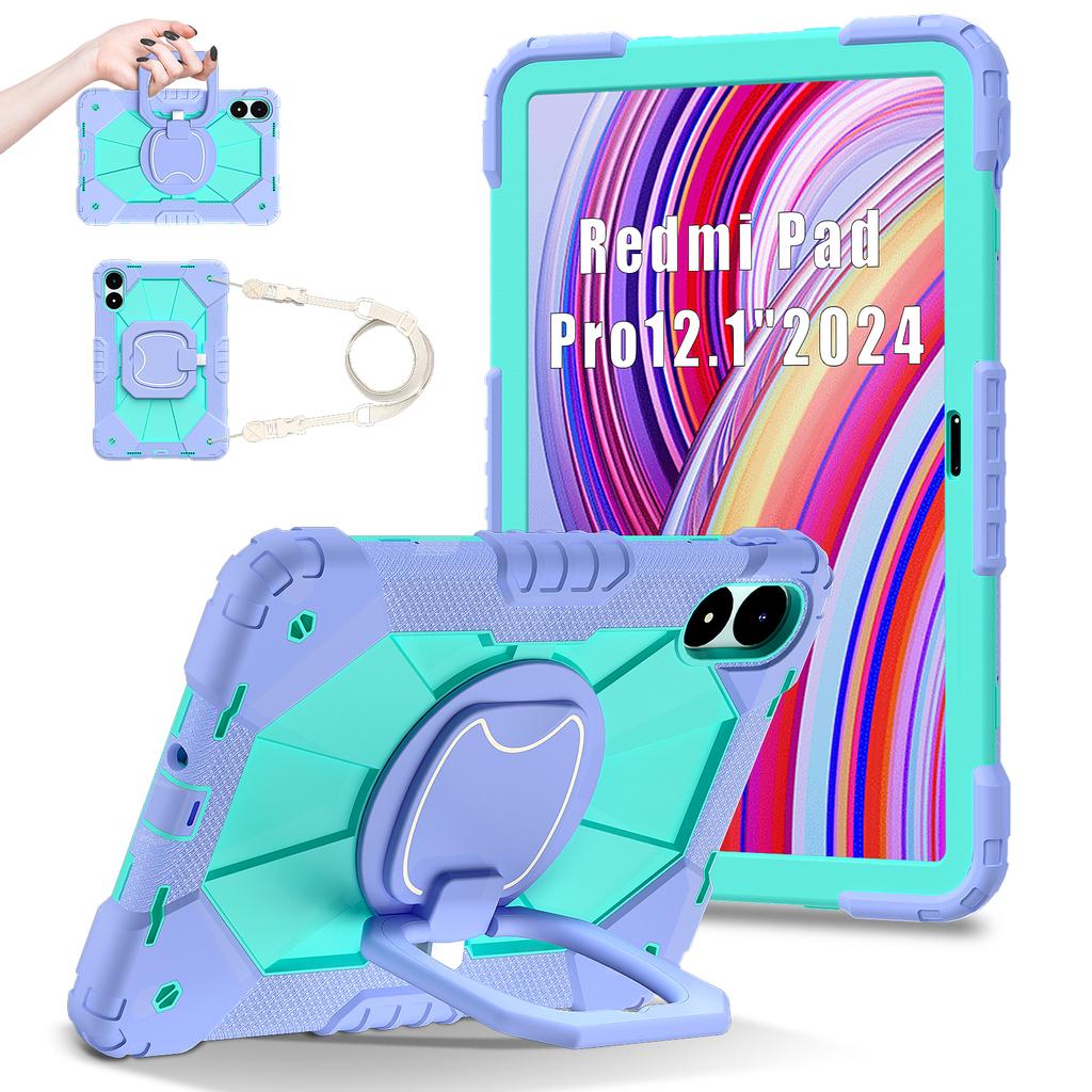 For Xiaomi Redmi Pad Pro 5G/Pad Pro/Poco Pad 4G Kickstand Case Silicone+PC Tablet Cover
