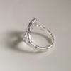Simple Silver Color Rings for Women Men Couple Minimalist Handmade Heart Ring Party Jewelry Gift Prevent Allergy