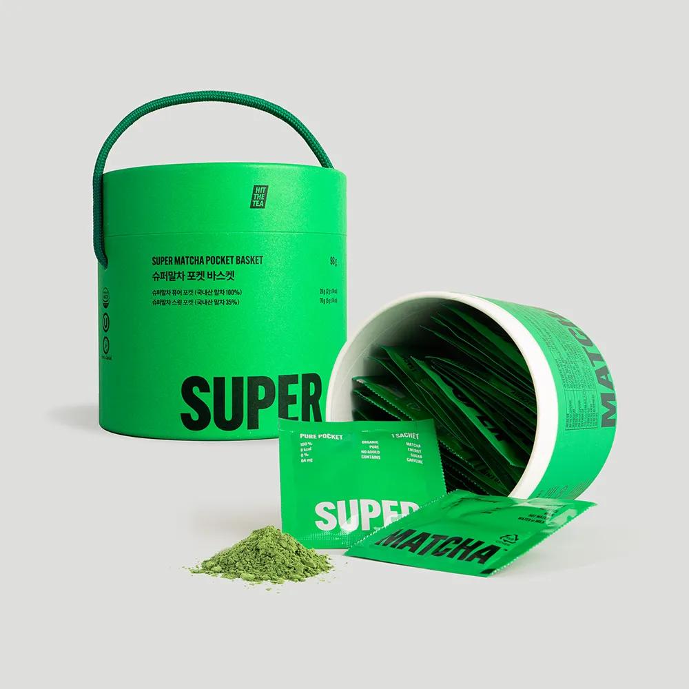 SUPER MATCHA Pocket Basket 28ea (Pure 14ea, Sweet 14ea)