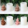 Christmas Silicone Candle Mold Crafting and Festival Decors Moulds Silicone Texture Present for Hand-Making Enthusiasts