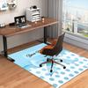 1PC Custom Name Blue Bow Polka Dots Theme Floor Mat Ideal for Living Room, Game Rooms, Office, Bedroom,Floor Mat Playful Design