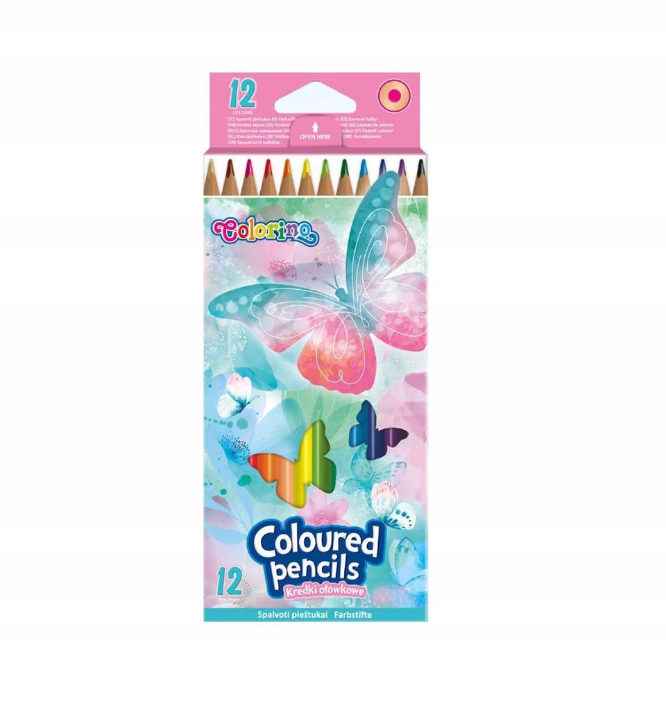 Kredki Ołówkowe Okrągłe 12 Kol. Colorino Dreams