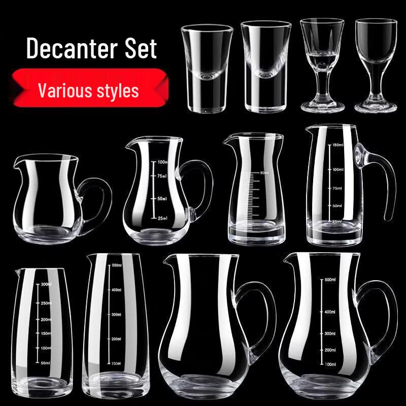 Handmade Glass Decanter & Wine Dispenser Set