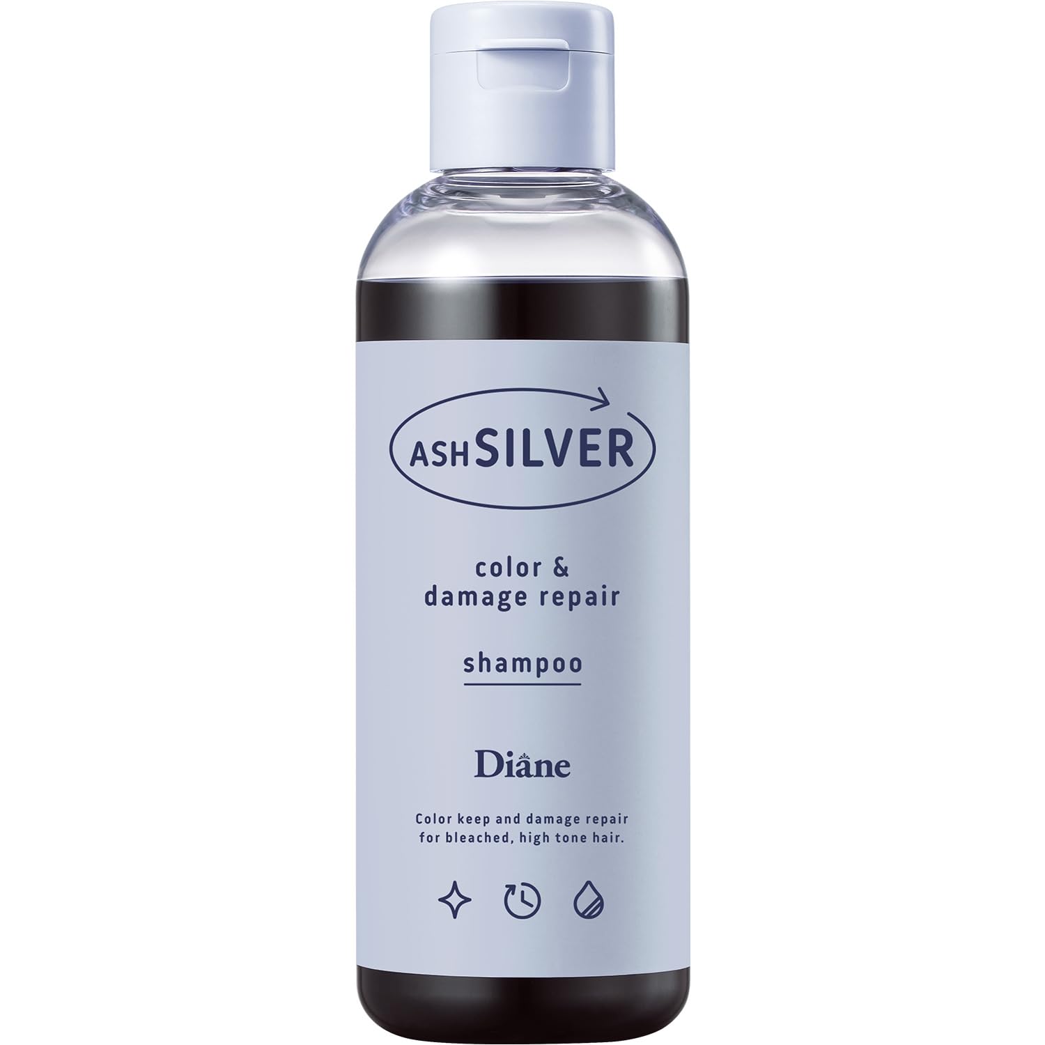 

Diane Color Shampoo Ash Silver [Reduces yellowing, charges color & repairs damage] 200ml