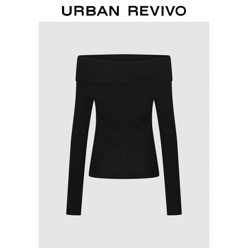 

UR Women s Simple Off-Shoulder Slim Knit Top S