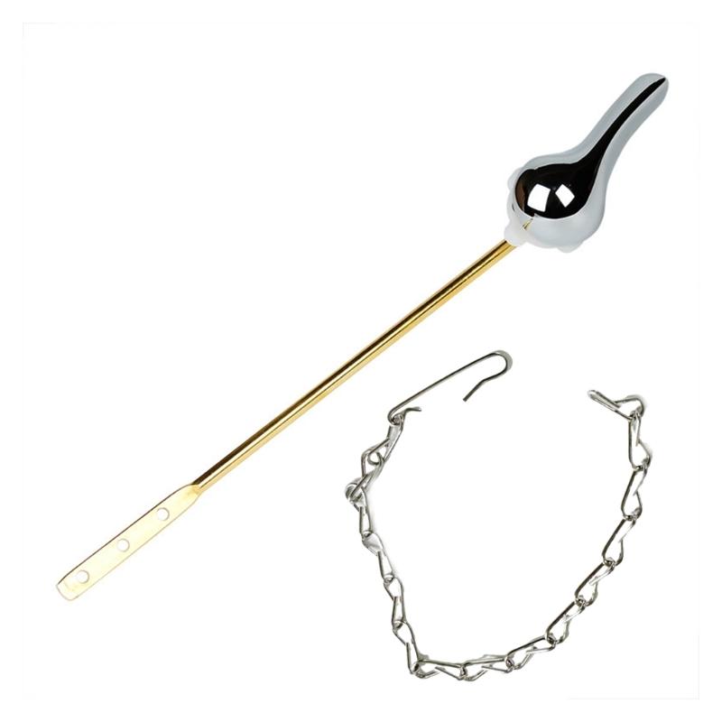 

Universals Toilet Tanks Flush Lever Replacement Front Mount Toilet Trip Levers with Flapper Chains Easy to Install 1