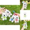 Adorable Plush Keychain Dog Accessory In Melon Watermelon Blueberry And Peach Colors
