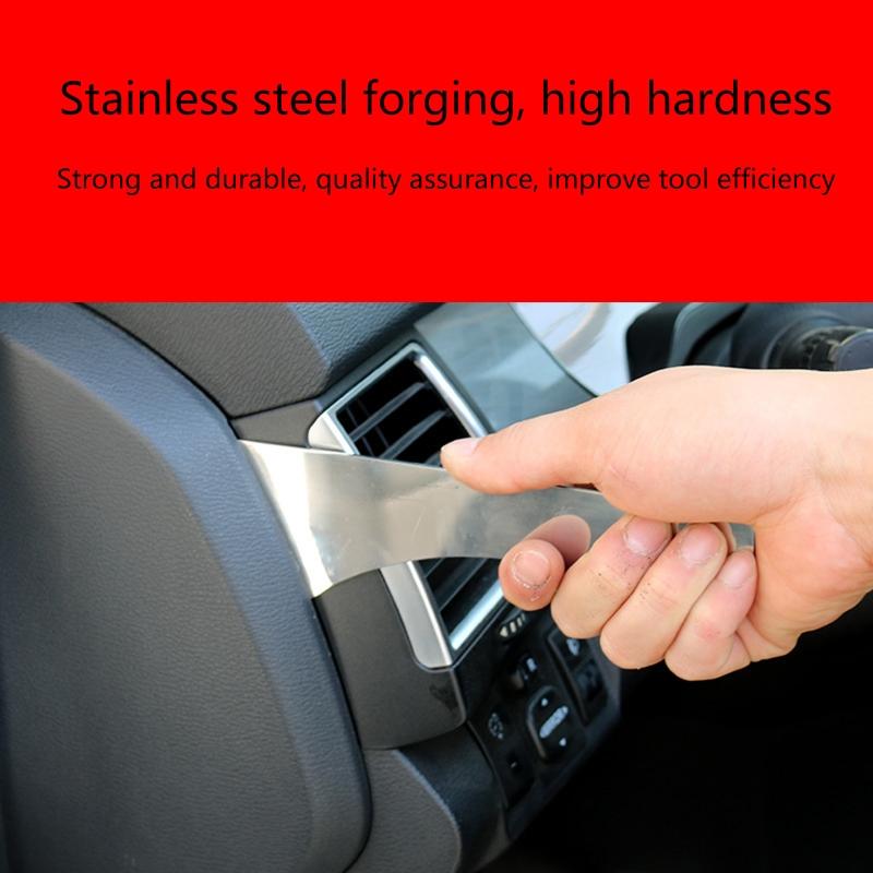 Trim Removal Tool Stainless Steel Durable Trim Removal Level Pry Tools Door Panel Audio Terminal Fastener Remover Tools
