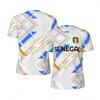 Senegal Jersey Men Women Soccer Shirt Football T Shirt Short Sleeve Sportswear Breathable Quick Dry Casual Unisex Fan Top
