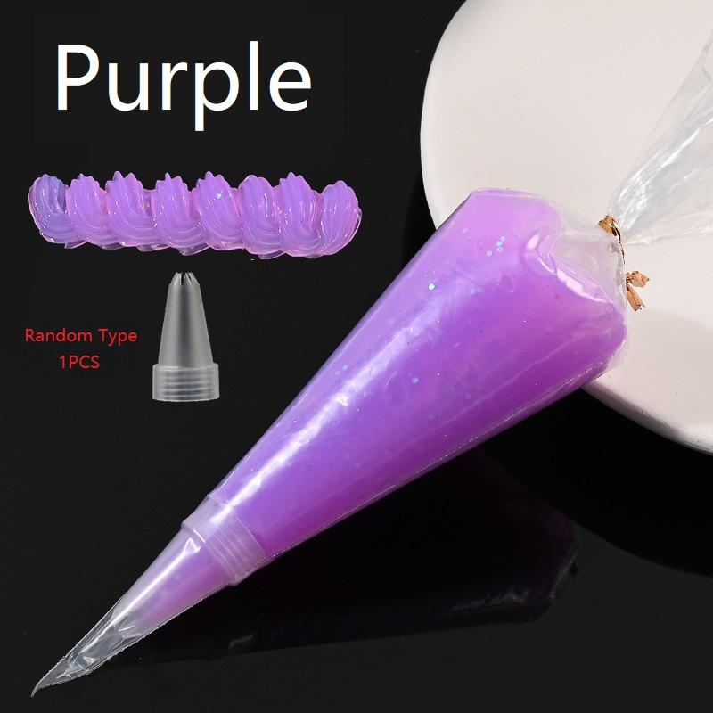 50g Kristall Glitzer Gelee Kleber DIY Handyhülle Dekoration Diy Haarnadel Sahne Kleber Zubehör Simulation Kuchen Materialtasche