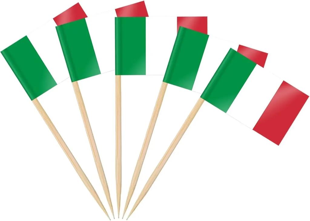 Thailand Toothpick Flags Picks, 100 Pcs Small Tiny Croatia Cupcake Toppers Stick Flags Double-sided for World Cup, National Day