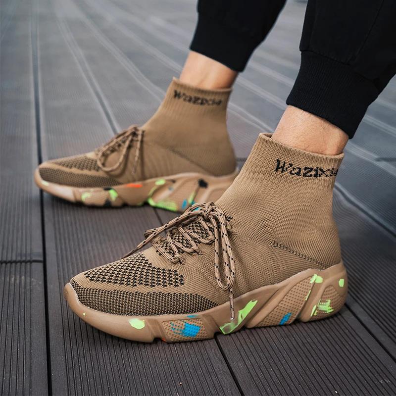 Fashion Men's Sock Shoes Sneakersy Men's Basketball Sale Luxury Brand High Quality Men's Mesh Sneakers Child Men Safety Shoe Gym Tennis