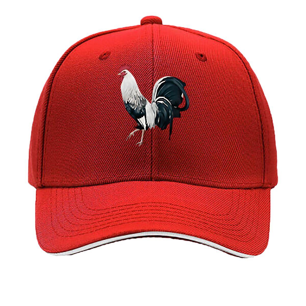 American Retro Breathable Baseball Cap Adjustable Sweat Absorbing Cap Classic Printed Street Fashi Sandwich Baseball Cap One Size
