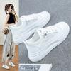 Casual sports thin mesh shoes 2025 summer new versatile mesh breathable white shoes women's shoes thick sole