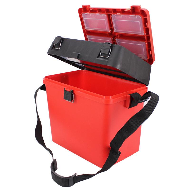 

Compact Sit-On Rock Fishing Lure Box Blue HS-3