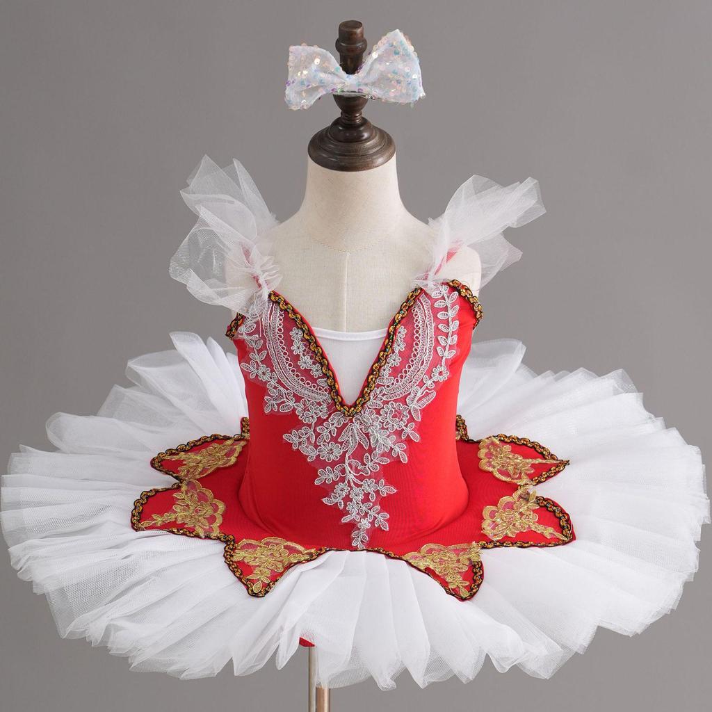 Children's Little Swan Ballet Tulle Skirt - Princess Dance Costume for Girls