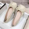 Fashion Woman Flats Square Toe Moccasins with Bow Mary Jane Shoes for Women Quick Delivery Low Price Young Wholesale Elegant Dress 39