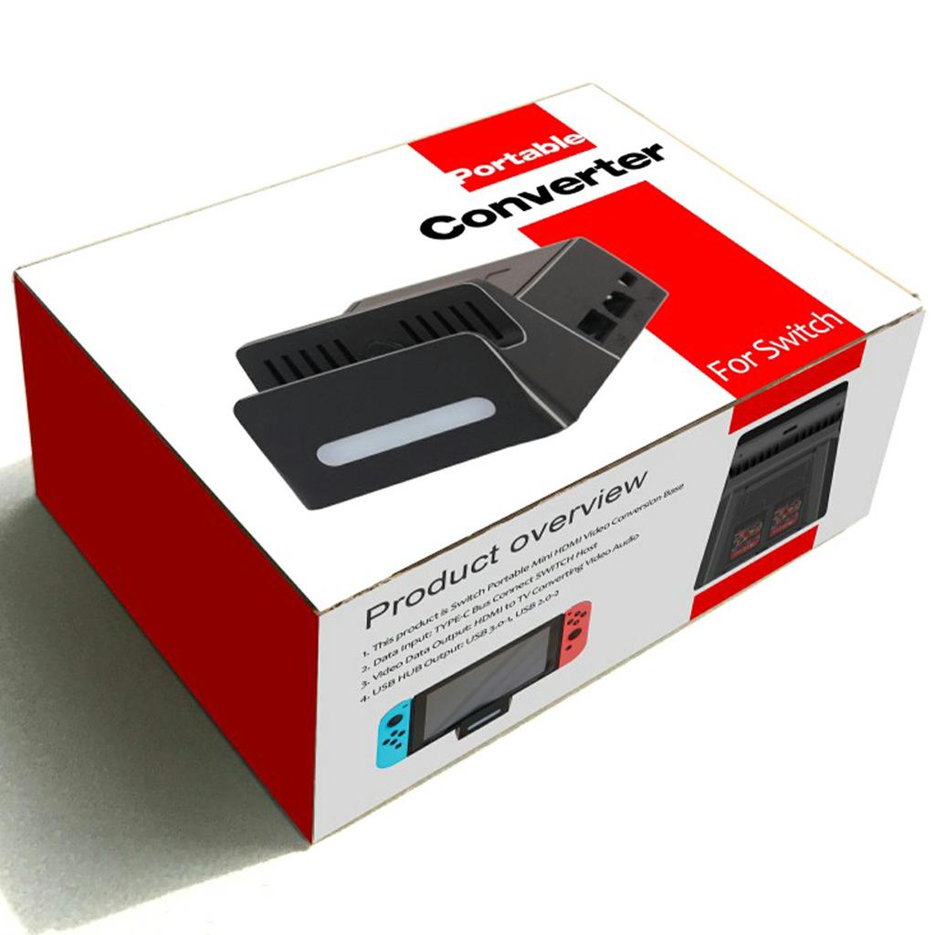 Mini HD Video Converter Adapter for Nintendo Switch Charging Dock Station