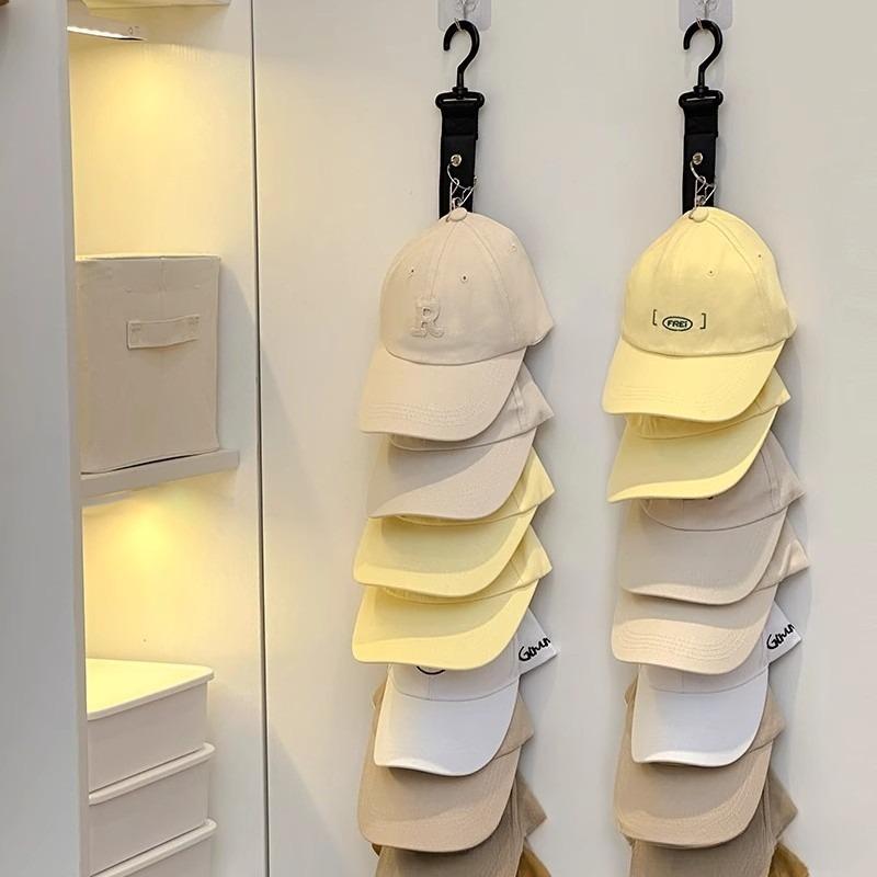 1pcs Storage Eight Clips Can Hold 16 Hats Hat Rack Organizer with Clips  door hook cap holder Hat Storage Hook Rack Baseball Cap