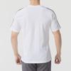 Adidas Breathable Comfortable Striped Raglan Short Sleeve T-Shirt Men Tops White JF2591
