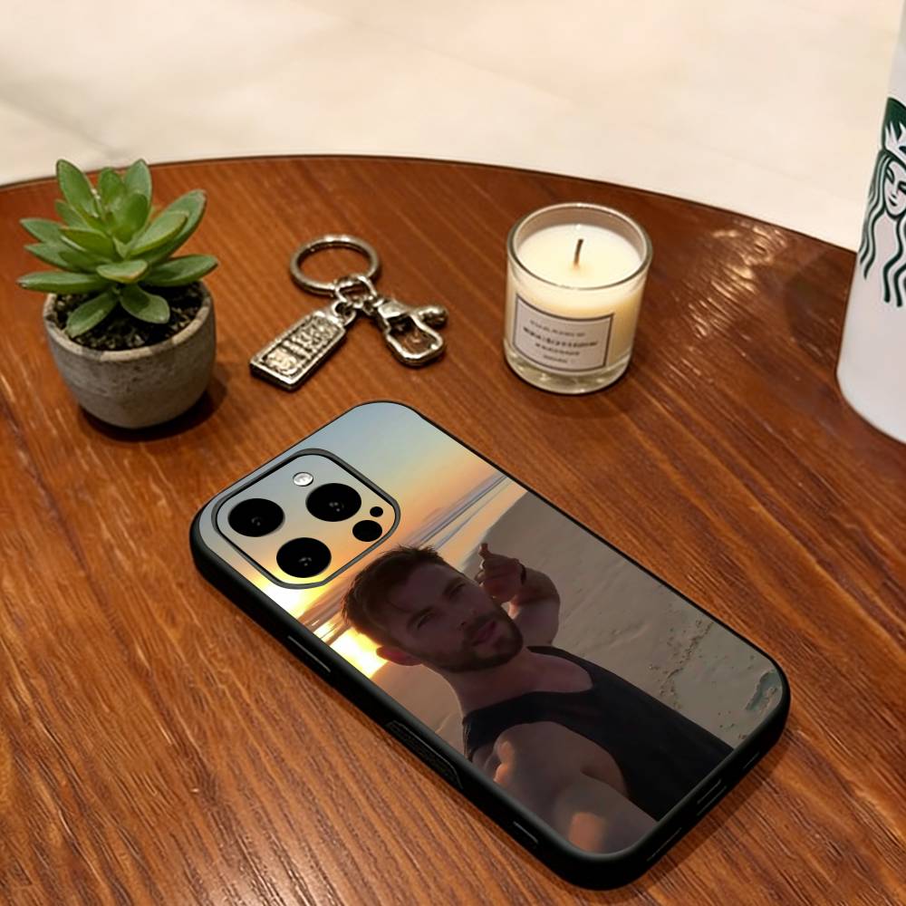 Chris Hemsworth Phone Case For iPhone 17, 16,15,14,13,12,11 Plus,Pro Max, Others Soft Black Cover