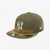 New Era New York Yankees Faded Washing Retro Kroon Strapback Nieuw Olijfgroen 15131620