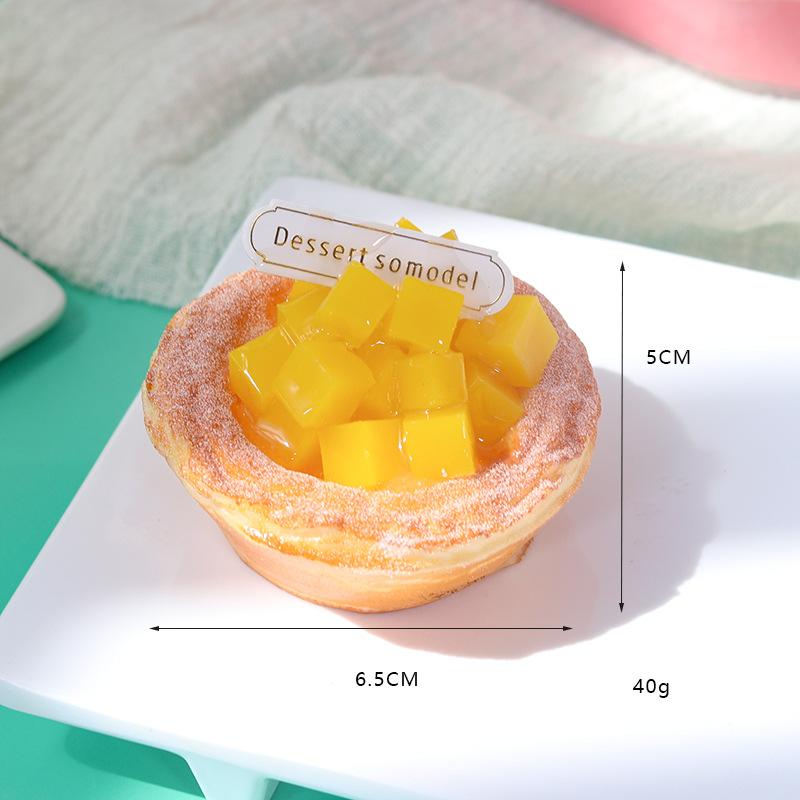 Pu Simulation Egg Tart Croissant Model Fake Bread Fridge Magnet Pastry Dessert Food Prop Home Kitchen Decor Ornament