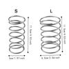 Stainless Steel Spring Shaped Toothbrush Holder Silver Toothbrush Toothpaste Organizer  Desktop