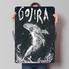 Gojira Line Art Metal Poster Wall Art Decor Things for Room Design Custom Retro Metal Tin Signs for Home Room Decoration Items