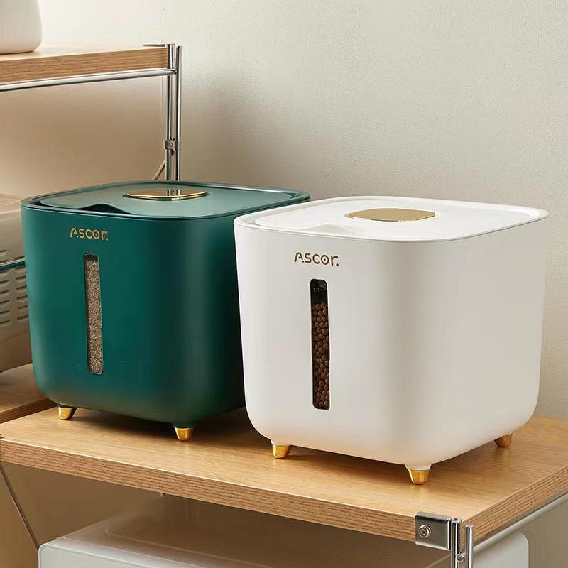 Japanese-Style Insect & Moisture-Proof 20 Jin Rice Storage Box