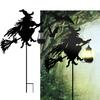 1/2 ks Venkovní čarodějnické solární lucerny Halloweenské dekorace Odolné proti povětrnostním vlivům Snadná instalace Zahradní ozdoby Solární zahradní zápichy