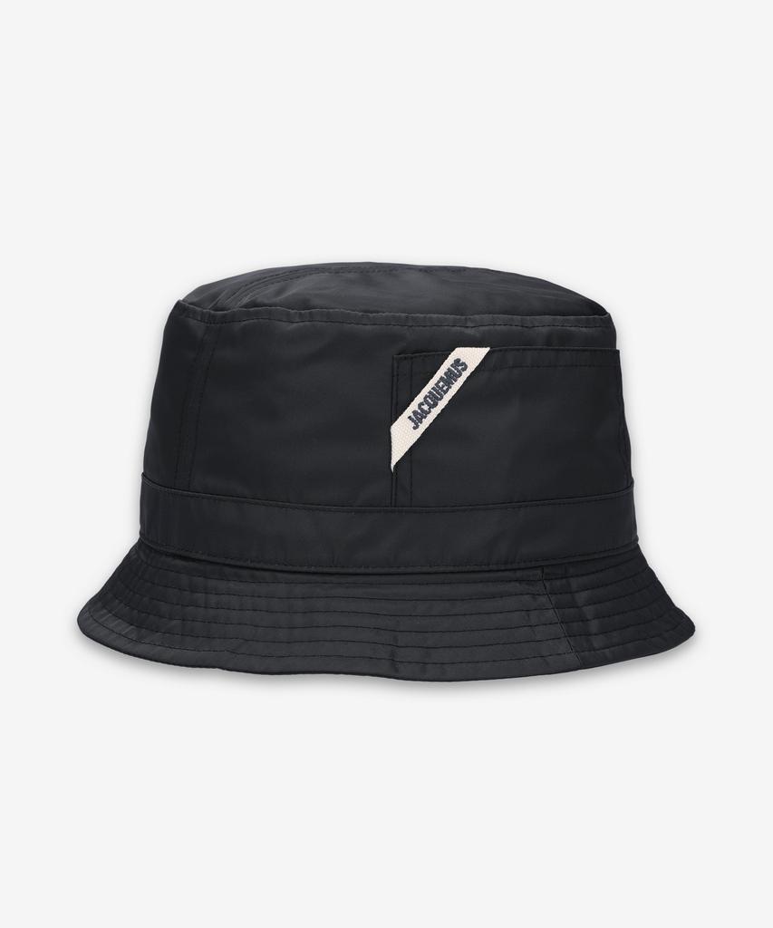 JACQUEMUS Le Bob Auvalière Bucket Hat - Black / 236Ac5873138990