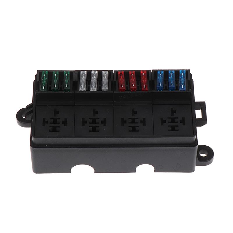12V Relaiskastenblock 8-fach Atc/Ato Sicherungsblock Universell Wasserdicht Sicherungs- und Relaiskasten-Kit Für Auto Lkw